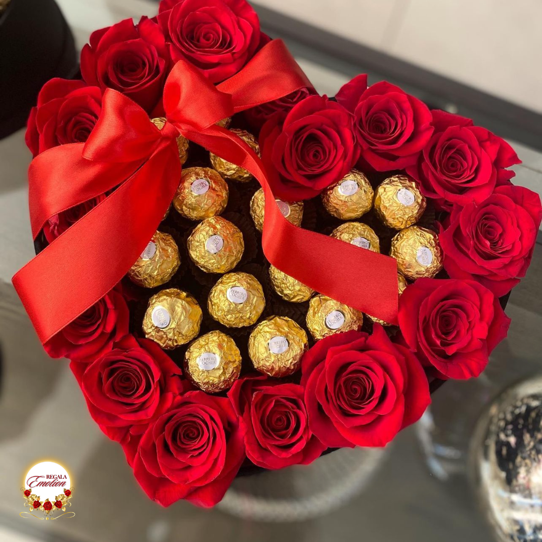 regala emotion . tienda online españa de regalos, detalles bonitos, arreglos florales y personalizables. rosas eternas con chocolates ferrero rocher, kinder, raffaello, lidt. el regalo para cualquier ocasion con varios colores. entraga toda españa y europa. tienda online en amazon en redes sociales 