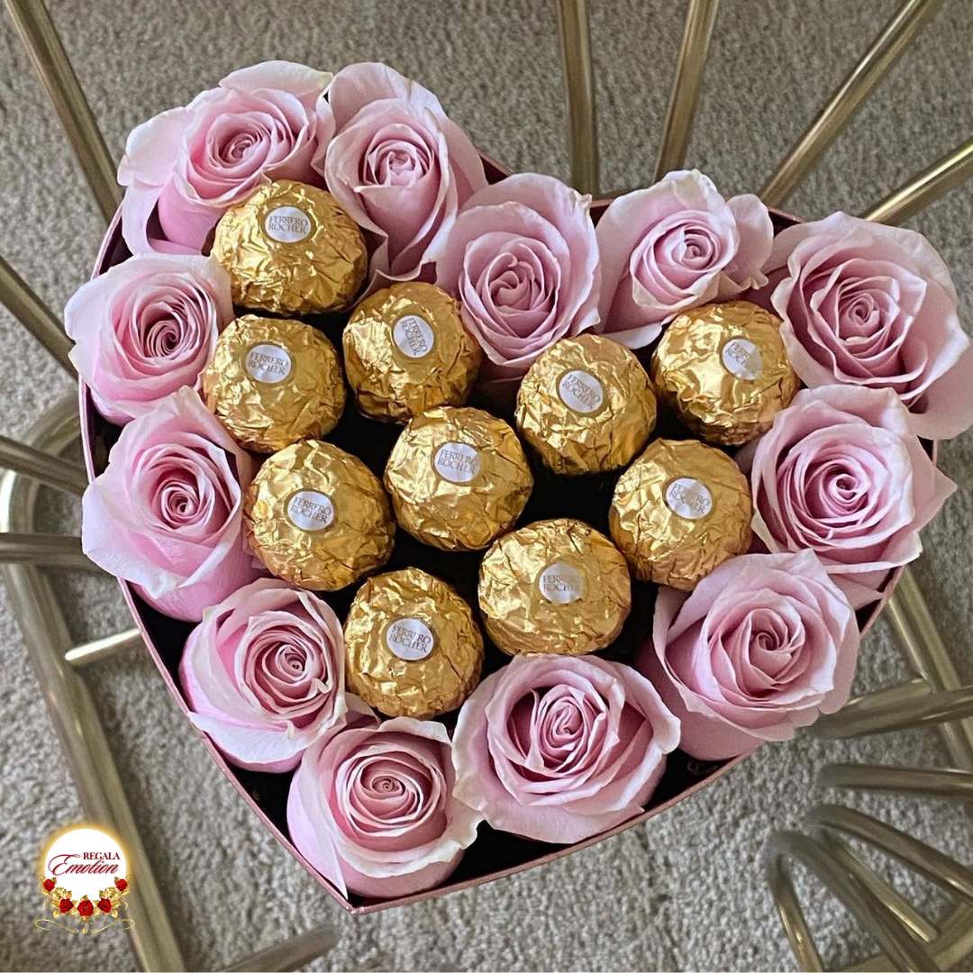 regala emotion . tienda online españa de regalos, detalles bonitos, arreglos florales y personalizables. rosas eternas con chocolates ferrero rocher, kinder, raffaello, lidt. el regalo para cualquier ocasion con varios colores. entraga toda españa y europa. tienda online en amazon en redes sociales 