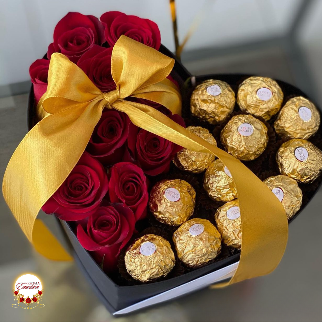 regala emotion . tienda online españa de regalos, detalles bonitos, arreglos florales y personalizables. rosas eternas con chocolates ferrero rocher, kinder, raffaello, lidt. el regalo para cualquier ocasion con varios colores. entraga toda españa y europa. tienda online en amazon en redes sociales 